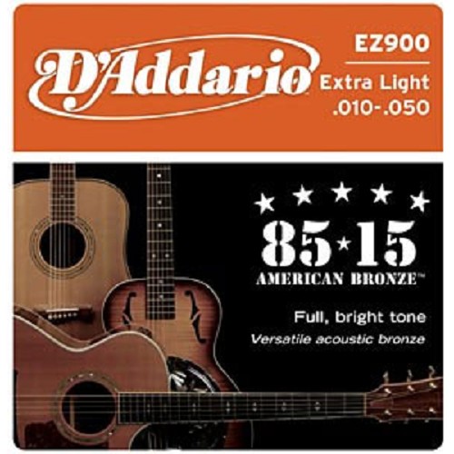 DADDARIO Senar Gitar Great American Bronze Extra Light Acoustic Guitar Strings EZ-900